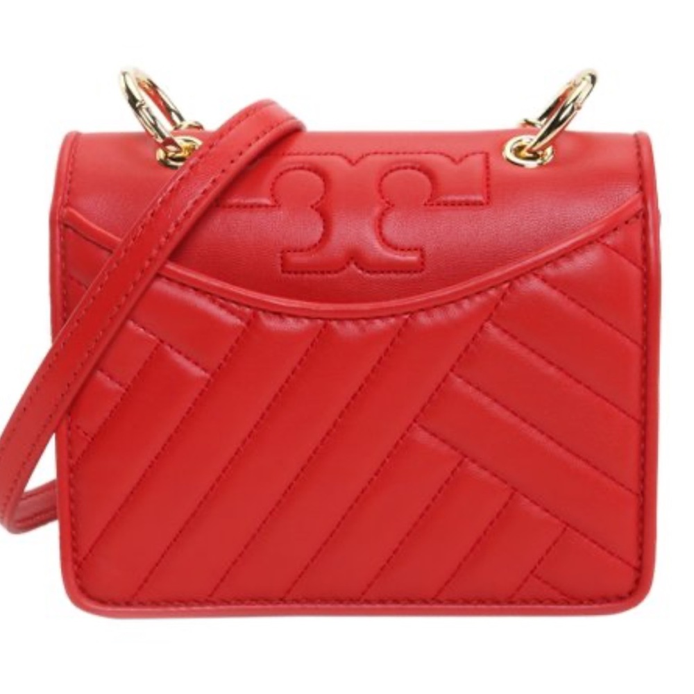 Tory Burch Mini Alexa Bag Red - Crossbody Gold